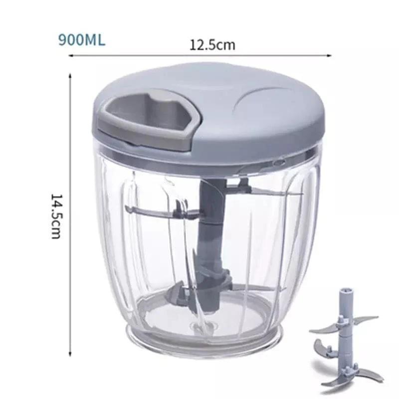 Manual food chopper plastic kitchen tool