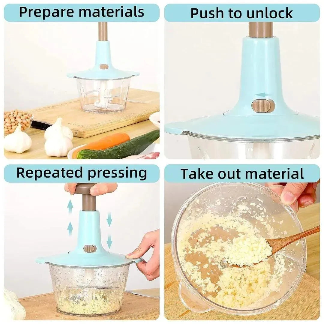 Push vegetables cutter multi use kitchen essentials