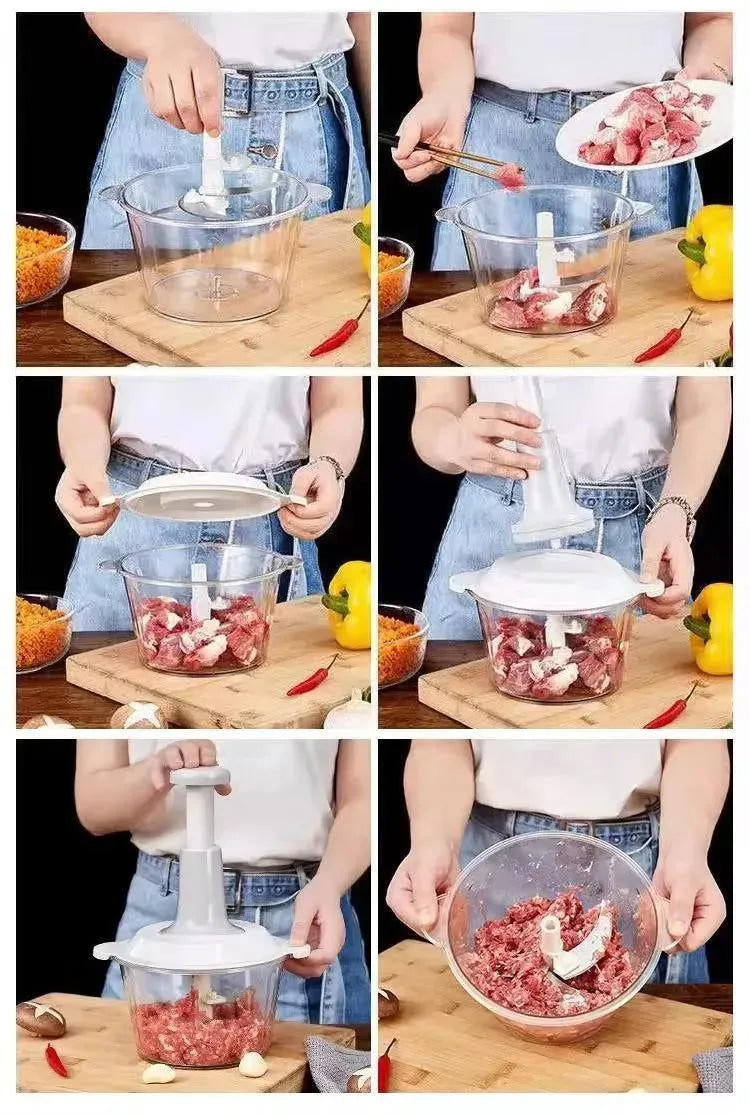 Push vegetables cutter multi use kitchen essentials