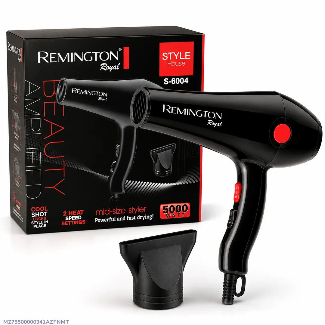Remington Royal S-6004 5000W Hair Dryer – Black
