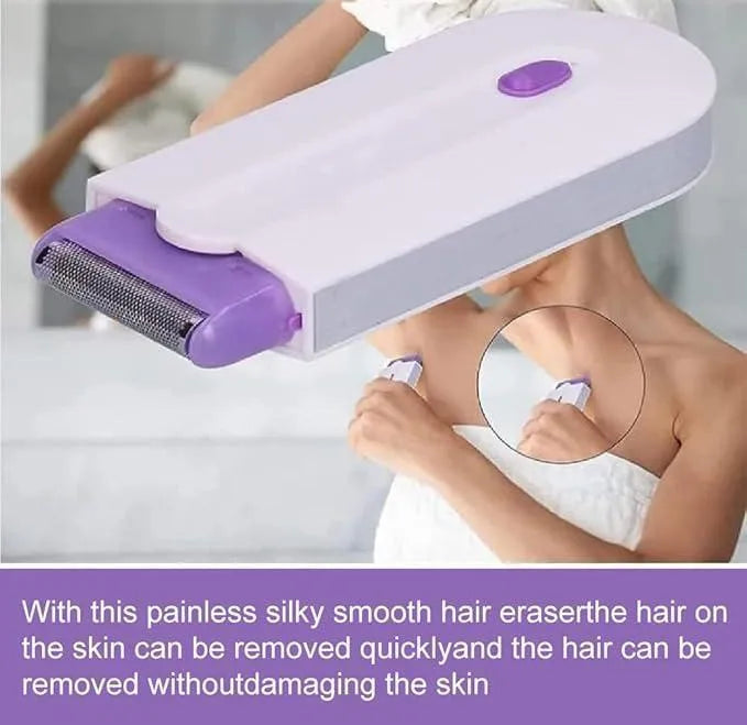 3-in-1 Electric Body Hair Remover & Shaver for Women – Rechargeable Painless Hair Removal Trimmer with Cleaning Brush