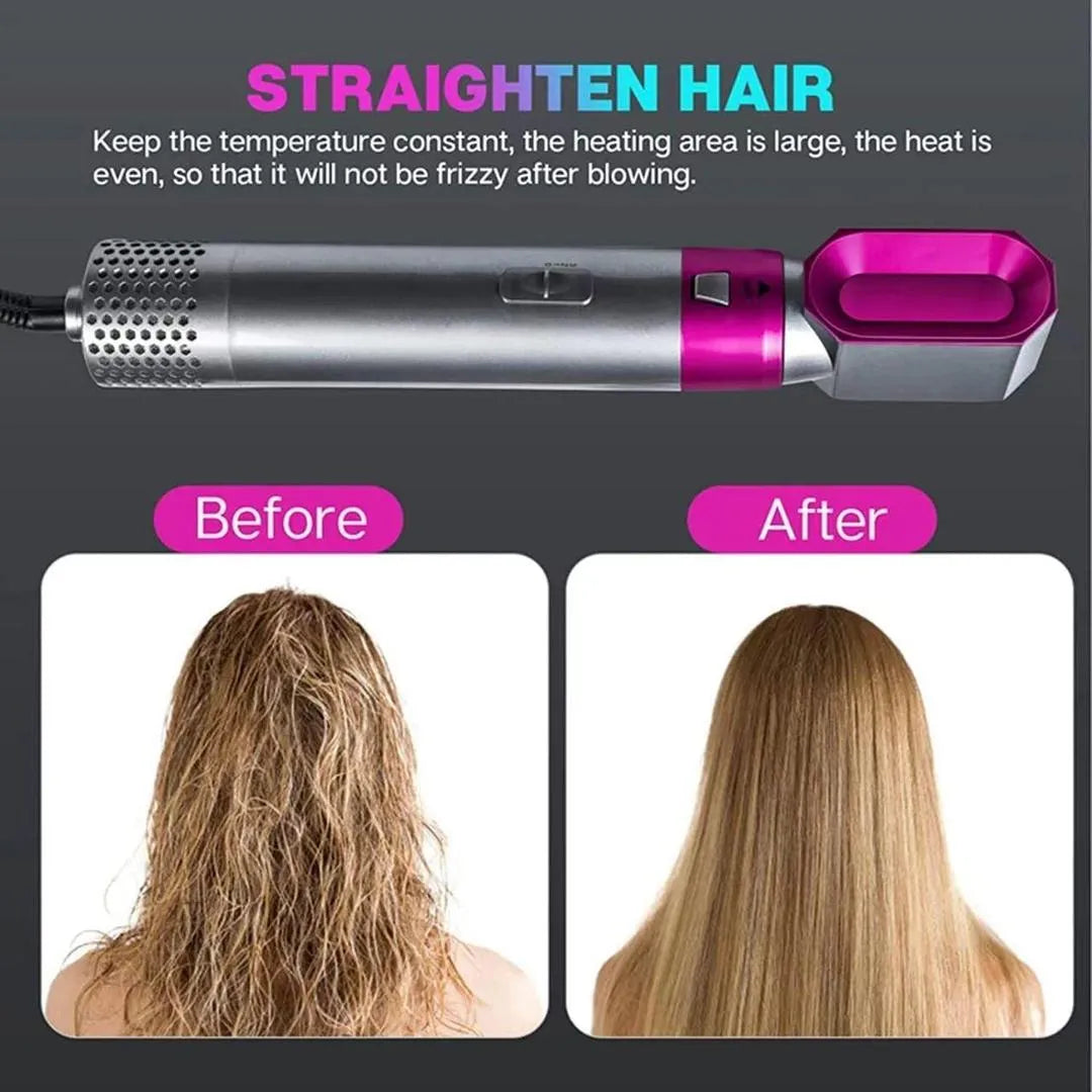 5-in-1 Hot Air Hair Styler & Dryer – Straighten, Curl & Style Your Hair! 💖