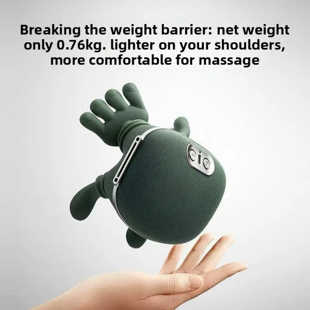 Wireless Rechargeable Neck & Shoulder Massager – Deep Relaxation Anytime, Anywhere