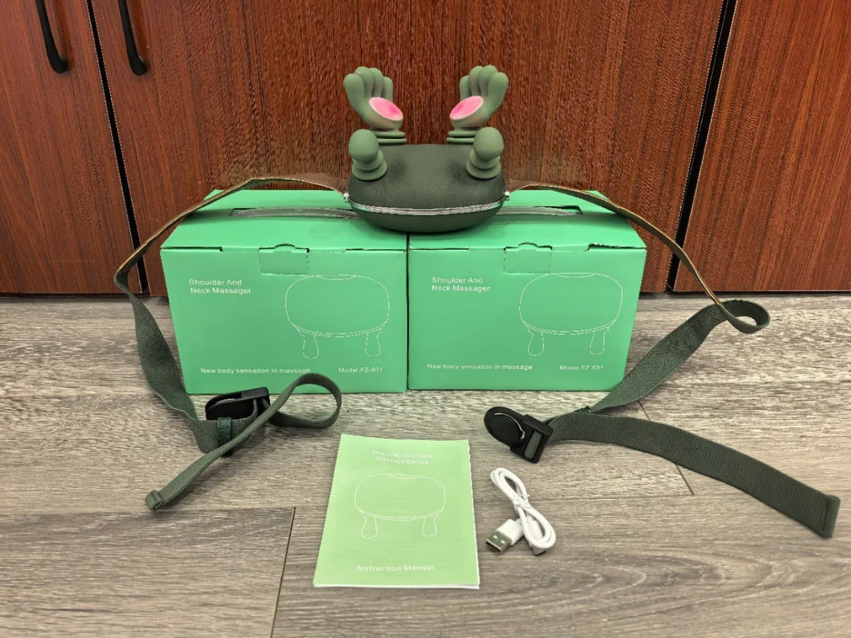 Wireless Rechargeable Neck & Shoulder Massager – Deep Relaxation Anytime, Anywhere